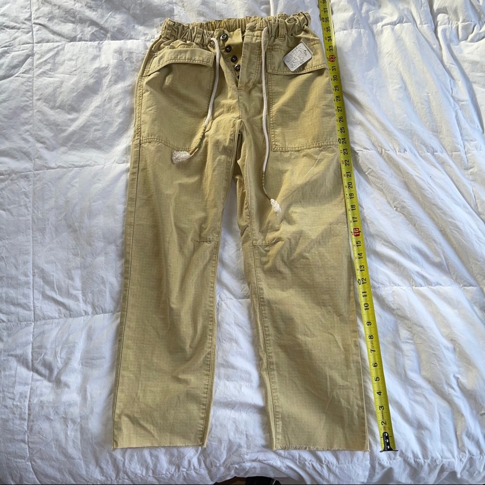 Free People cotton Pants Olive Size XS with tag